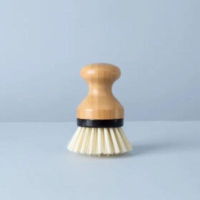 Escova De Limpeza Redonda Com Pega De Bambu Oikos:preto