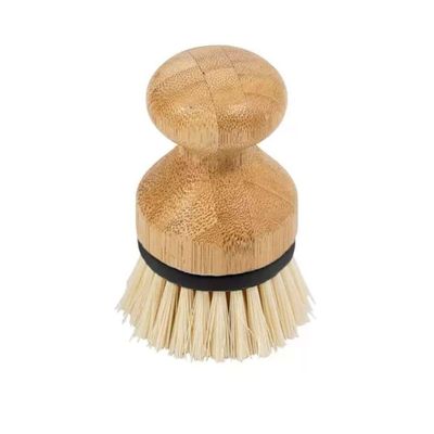 Escova De Limpeza Redonda Com Pega De Bambu Oikos:preto