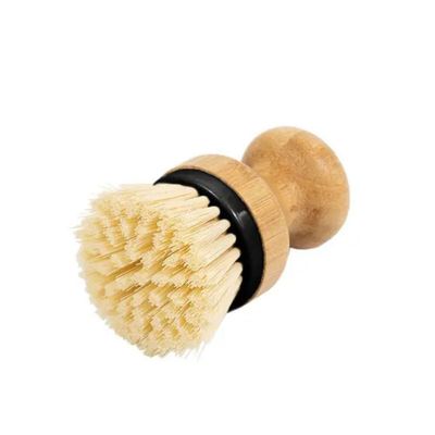 Escova De Limpeza Redonda Com Pega De Bambu Oikos:preto