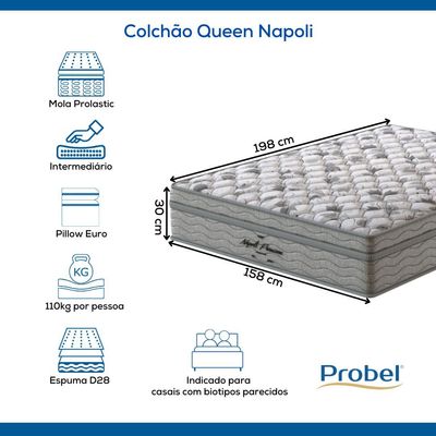 Colchão Queen Mola Probel Napoli (158x198x30cm)