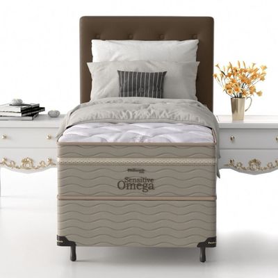Conjunto Box Solteiro Mola Prodormir Sensitive Ômega (88x188x58cm)