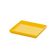 Prato Square Quadrado 13,5x13,5 Amarelo Em Polipropileno Linha Tropical Vem