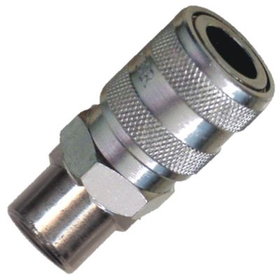 Engate Rápido Lubefer 1/2 Pino x 1/2 Rosca Fêmea Passagem Livre Para Água