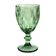 Jogo 6 Taças De Vidro Diamond Diamante Verde 300ml água Class Home