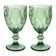 Jogo 2 Taças De Vidro Diamond Diamante Verde 300ml água Class Home