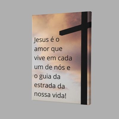 Quadro Placa Decorativa - Jesus -tamanho 30x45cm