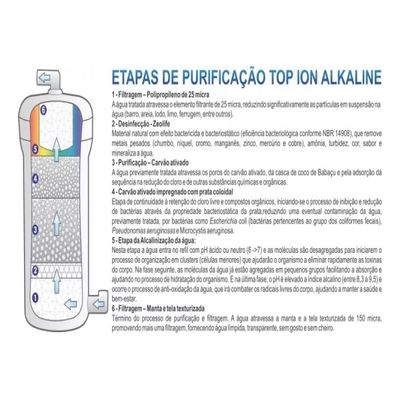 Purificador De Água Top Life Blueoxi 2 Em 1 Agua Natural Alcalina Com Ozonio Com Ph9,5 VOLTAGEMCOR:BRANCO;VOLTAGEM:220v