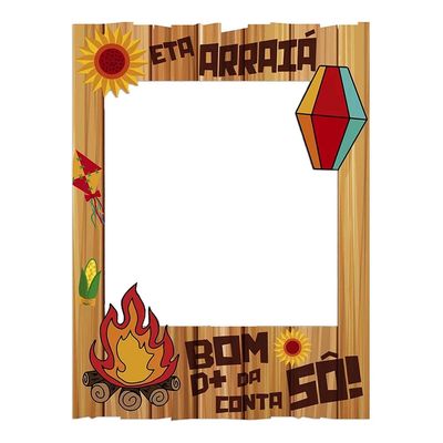 Moldura Junina para Selfie Litoarte - Item Sortido