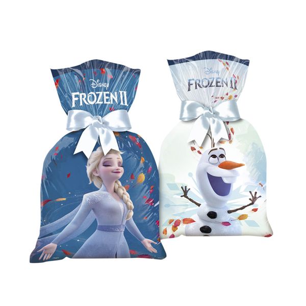 Sacola Plástica Frozen 2 com 8 Unidades Regina