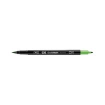 Marcador Artístico Cis Dual Brush Fine Aquarelável Verde Claro 0.8mm