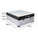 Cama Box Baú Casal + Colchão Semi Ortopédico Extra Firme Espuma D33 Prime Colchões 138x188x72 Branco