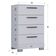 Cômoda 867 4 Gavetas Branco Brilho - Poquema