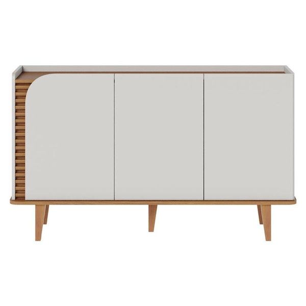 Aparador Buffet Jurerê Off White Matte Freijó - Colibri