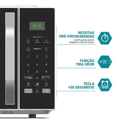 Micro-ondas 33L Philco Teclas Fáceis Limpa Fácil 1400W PM36 127V
