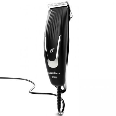 1 Máquina de Cortar Cabelo Britânia BCR03 18W com 9 acessórios Preto / 110V