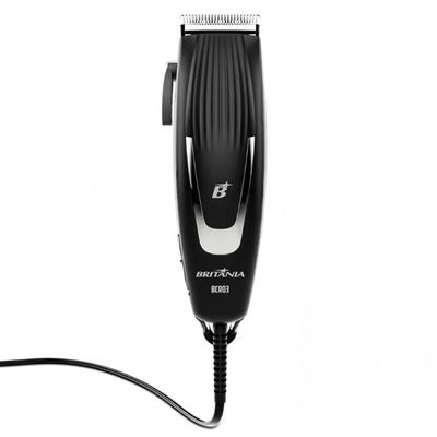 1 Máquina de Cortar Cabelo Britânia BCR03 18W com 9 acessórios Preto / 110V