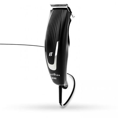 1 Máquina de Cortar Cabelo Britânia BCR03 18W com 9 acessórios Preto / 110V