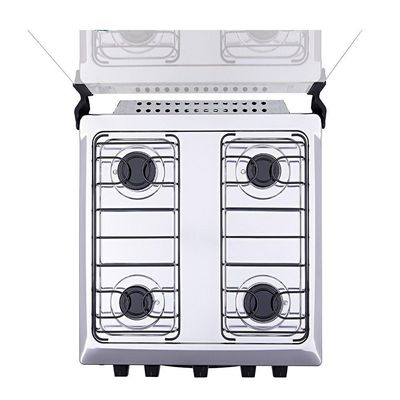 Fogão 4 Bocas Atlas Mônaco Plus Com Mesa Inox E Acendimento Automático Preto Bivolt