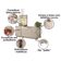 Aparador Para Sala Buffet Ambiente Mônaco E Cristaleira Moss Calacata Off White - Madetec