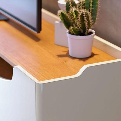 Rack Bancada Para Sala Studio 2.2 Off White Nature - Imcal