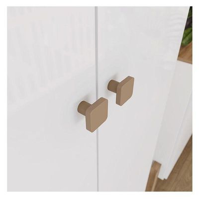 Guarda Roupa Infantil Ternura 4 Portas Branco Jequitibá Hp - Henn