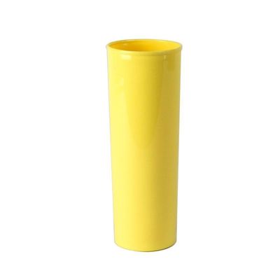 Copo Long Drink Slim 300ml Amarelo Claro Em Polipropileno Linha Tendência Vem