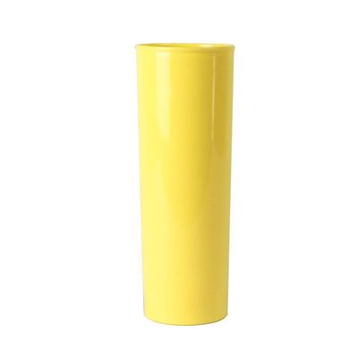 Copo Long Drink Slim 300ml Amarelo Claro Em Polipropileno Linha Tendência Vem