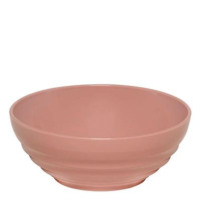 Bowl Oriental Redonda 1,2l Rosé Em Polipropileno Linha Tendência Vem