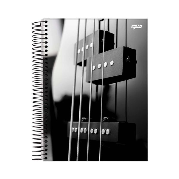 Caderno Universitário Jandaia Espiral Capa Dura Le Masculino 12 Matérias 192 Folhas Modelo 1