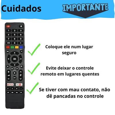 Kit 10 Controles Remoto Tv Philco E Britânia Le-7095 Preto
