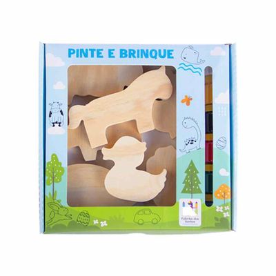 Kit Pinte e Brinque - Fazendinha - Fabrika dos Sonhos