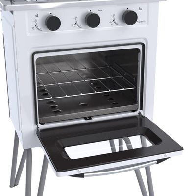 Fogão Portátil 2 Bocas Venax Gemini Vetrô Gas GLP Branco