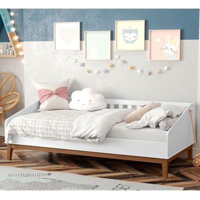 Cama Infantil Baba Nature Branco Soft Eco Wood - Matic