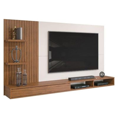 Painel Para Tv Bento Freijó Off White - Dj Móveis