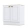 Balcão 2 Portas 80 Cm Nova York Branco Com Tampo Cooktop Calcare - Henn