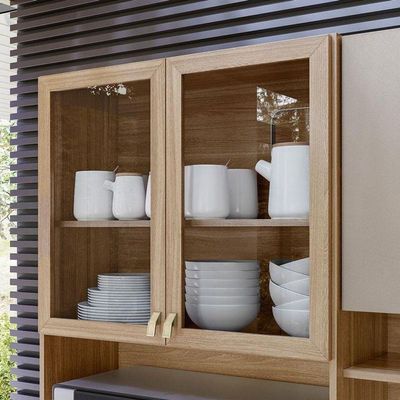 Kit Para Cozinha Compacta Amora Amêndola Nude Prime Tx - Demóbile