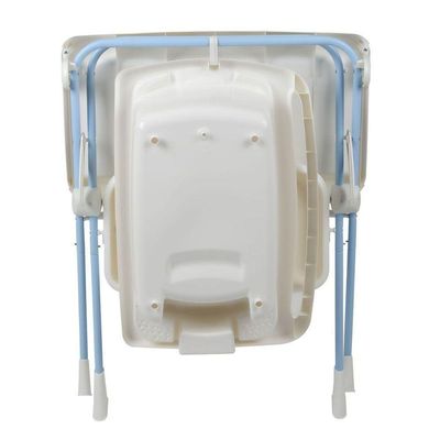 Banheira Burigotto Splash+ Com Suporte E Trocador Baby Blue Azul Claro U