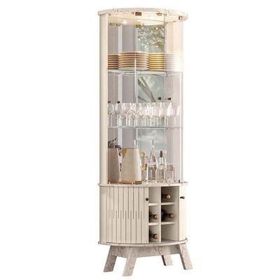 Aparador Para Sala Buffet Monza E Cristaleira Marina Calacata Off White - Madetec