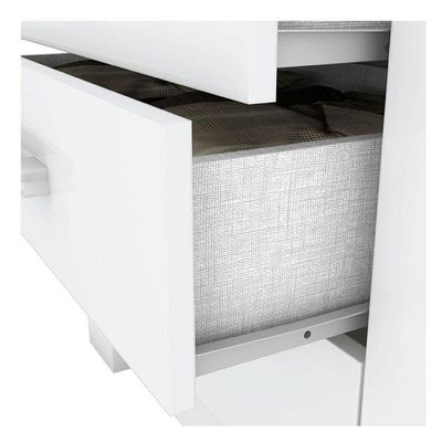 Guarda Roupa Solteiro Caju 4 Portas Branco - Henn