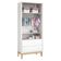 Berço Americano E Guarda Roupa Classic 2 Portas Branco Com Pés Madeira Natural - Reller