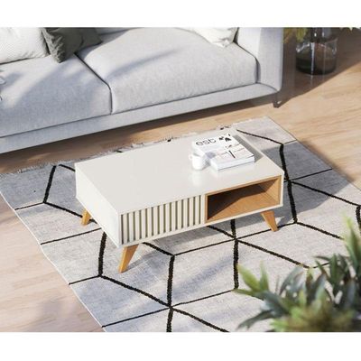 Mesa De Centro Jeri Off White Freijó - Colibri