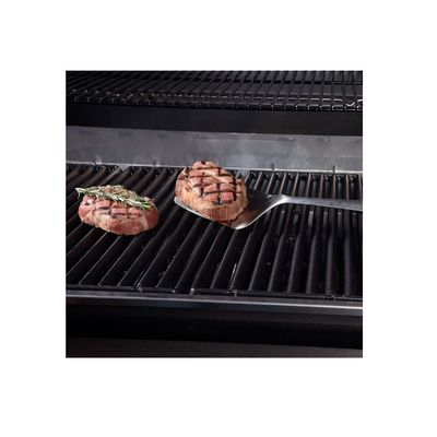 Espatula Vazada Cabo Longo Inox Churrasco Carne 43cm