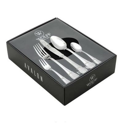 Faqueiro 30 Peças Aço Inox Com Gift Box Wolff