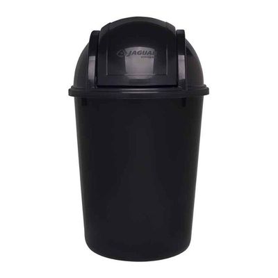 Lixeira Com Tampa Basculante 7,5l Eco Nature Preto Jaguar