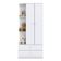 Guarda Roupa Infantil Labirinto 2 Portas Branco Brilho - Henn