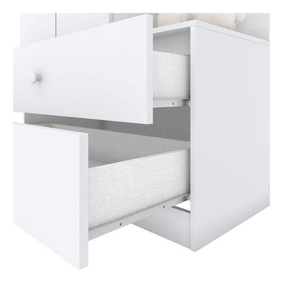 Guarda Roupa Infantil Labirinto 2 Portas Branco Brilho - Henn