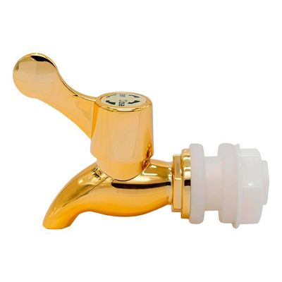 Kit 10 Torneiras Para Suqueira Dispenser Plástico Dourada Luxo Filtro Com Vedação