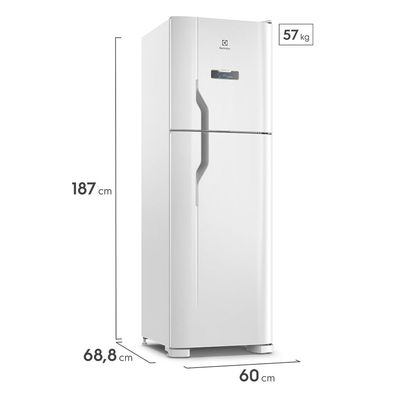 Geladeira Electrolux Frost Free 400L Efficient Turbo Freezer Duplex Branca (DFN44) 127V