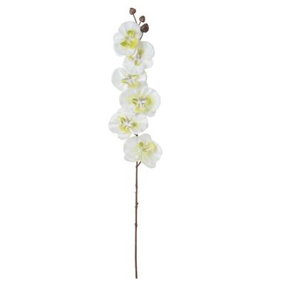 Haste Orquídea Florarte 63cm Cetim Branca