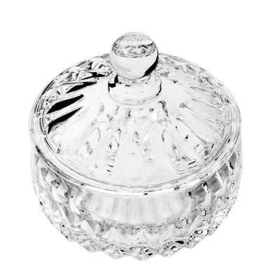 Vaso Potiche Cristal Wolff 14x14cm Louise Transparente